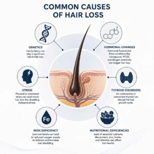Common Causes of Hair Loss
