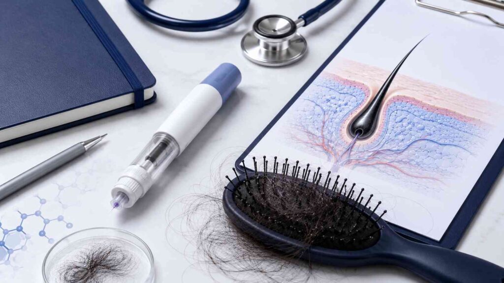 Hair shedding associated with GLP-1 medication and Trulicity treatment